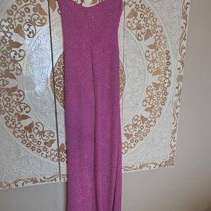 Windsor Sparkling Pink Backless Dress